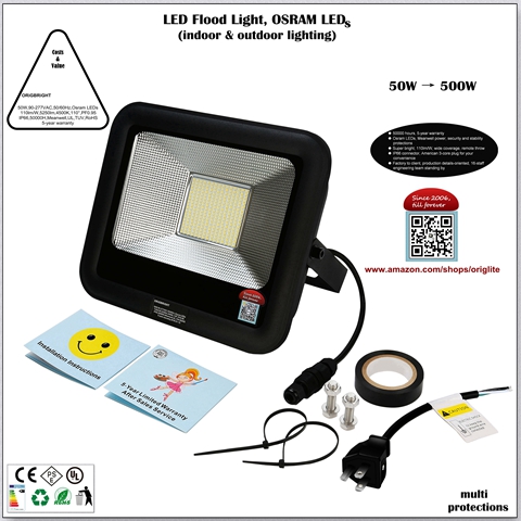 10-100W Osram LED Flood Light(Meanwell Powered)